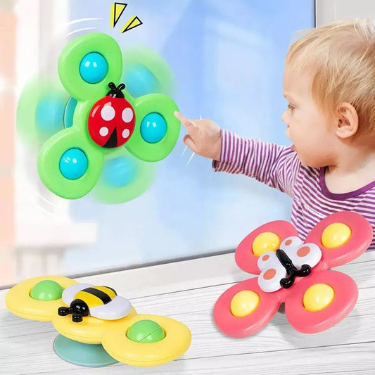 Kletshuts™ SpinnerToy –  Zacht Zuigend Sensorisch Friemelspeelgoed