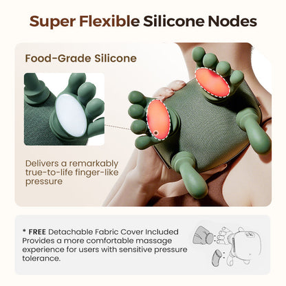 💆‍♂️ Portable Neck Massager – Shiatsu Kneading, 3D Deep Relief & Wireless Use 🔋