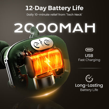 💆‍♂️ Portable Neck Massager – Shiatsu Kneading, 3D Deep Relief & Wireless Use 🔋