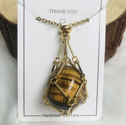 Jewelance™ - Verstelbare Kristallen Stenen Houder Ketting