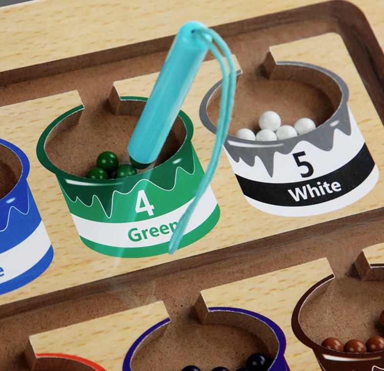 Kletshuts™ MagneticMaze - Kleur en Nummer Doolhof Speelgoed