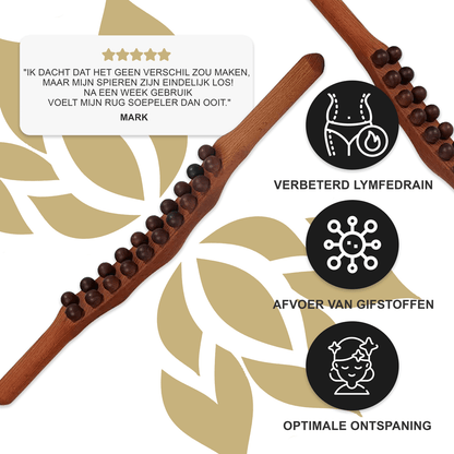 Shiva™ Gua Sha houten massagestaaf voor therapie en ontspanning