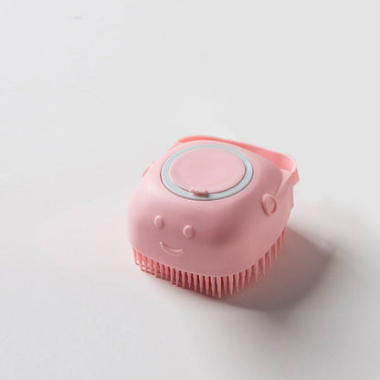 DogCatFri™ BathBrush - Siliconen Massageborstel Voor Huisdieren Met Shampoodoos