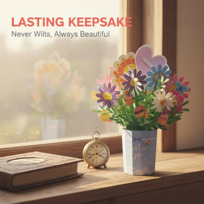 🏆35K+ SOLD! 🌼💌 Forever-Blooming 3D Flower Pop-Up Card– Personalized Love Message & Everlasting Bloom 🎁